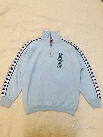 Kappa Half Zip Vintage Azzurro Oversize – Taglia M