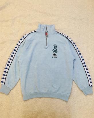 Kappa Half Zip Vintage Azzurro Oversize – Taglia M