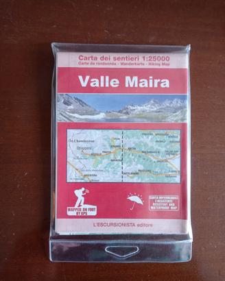 Cartina escursionistica Valle Maira