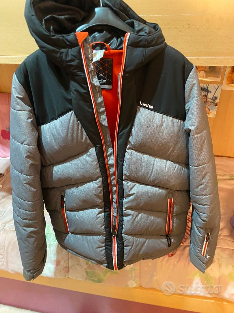 GIACCA PIUMINO SCI BAMBINO WEDZE WARM NERO GRIGIO Sports In vendita a Torino