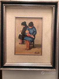 Dipinto ad olio . Autore Walter Cucchi.