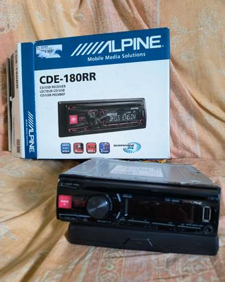autoradio alpine+ampli 4 canali+ sub passivo