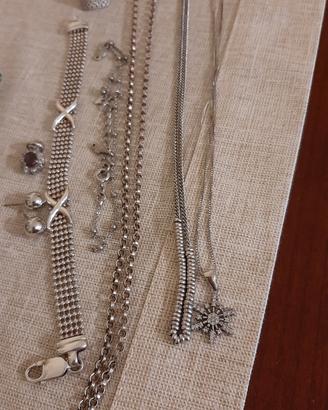 set gioielli in argento 925 