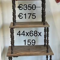 Etagere ferro e legno shabby