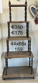 Etagere ferro e legno shabby