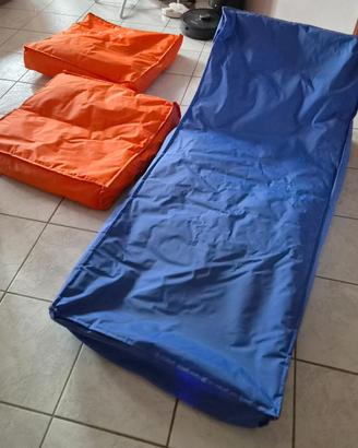 Pouf e chaise longue