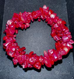 Bracciale Rosso Pasta Corallo stile Etnico
