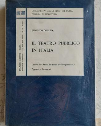 Il teatro pubblico in Italia (Federico Doglio)