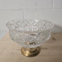 Fruttiera cristallo e Argento 800