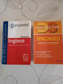 2 Dizionari. Inglese e Spagnolo.