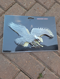 Emblema adesivo cromato