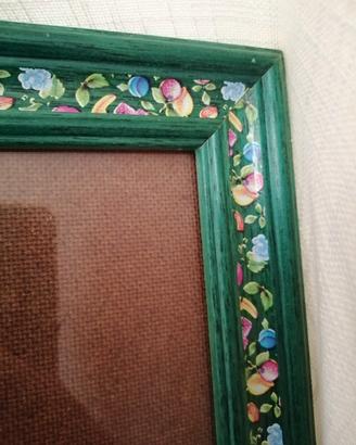 cornice arredamento casa vintage verde multicolor 