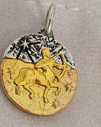 charm medallion Sagittario 