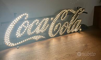 Insegna luminosa coca cola GOLD vintage