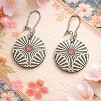 orecchini decoupage carta origami giapponese 