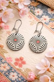 orecchini decoupage carta origami giapponese 