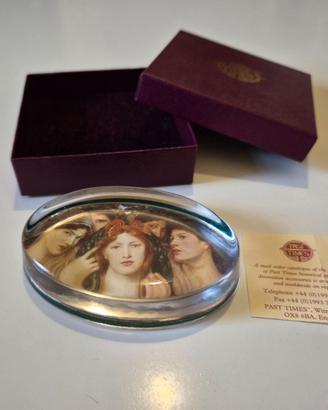 Fermacarte in vetro Past Times England originale
