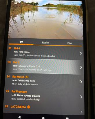 TV sul tablet senza internet