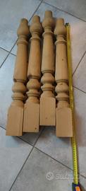 gambe da tavolo tornite in legno