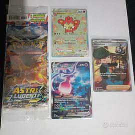 Pokemon busta astri lucenti gedis. più 3 carte.