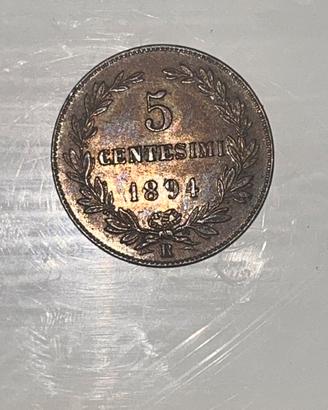 5 centesimi 1894