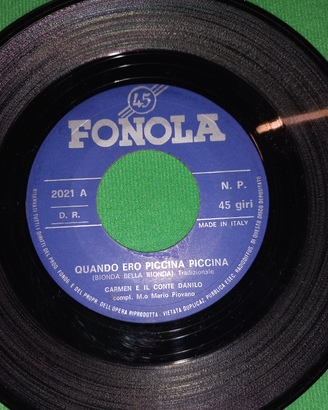 Vinile 45giri MARIO PIOVANO