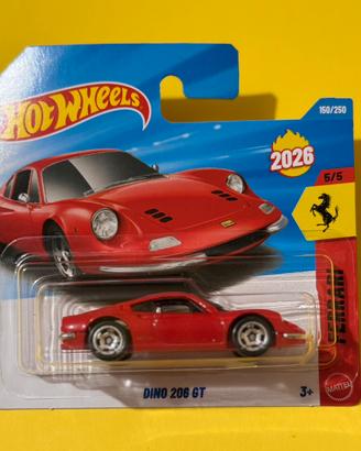 Hot Wheels Ferrari Dino 206 gt - novità 2026