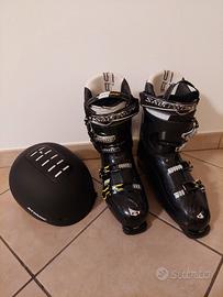 Scarponi sci uomo Salomon ,Casco sci uomo Atomic