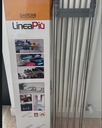 Mensola estensibile Gastone acciaio inox