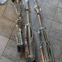 Set 2 aste + supporto rullante, unico proprietario