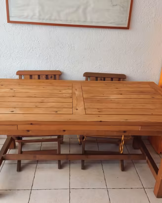 Tavolo legno massello allungabile (da 165 a 250 cm