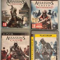 LOTTO 4 GIOCHI ASSASSIN’S CREED I II III 1 2 3 BRO