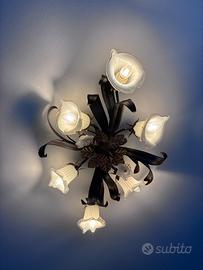 Lampadario + 2 lampade da comodino