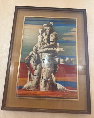 Quadro citta statue