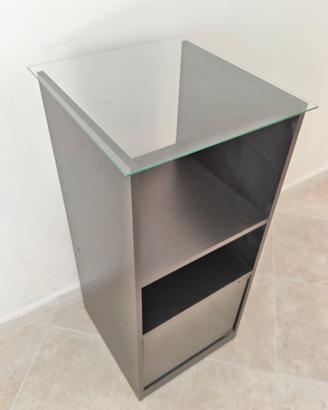 Mobile carrello Stereo anta coperchio vetro hifi