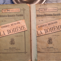 Coppia volumi "La Bohème" - ed. Sonzogno
