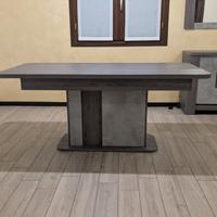 Tavolo allungabile moderno effetto legno grigio 18