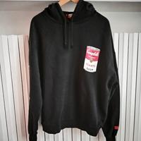 Felpa nera con cappuccio. Pull&Bear. Taglia L