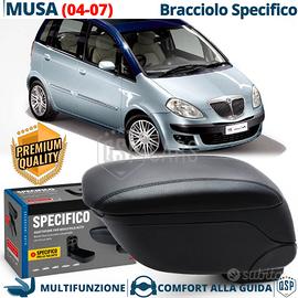 Bracciolo Per Lancia Musa SPECIFICO in Pelle Nera