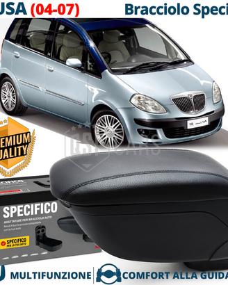 Bracciolo Per Lancia Musa SPECIFICO in Pelle Nera