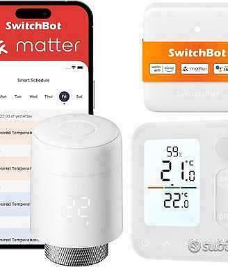 SwitchBot Termostato Smart per Termosifone con Hub