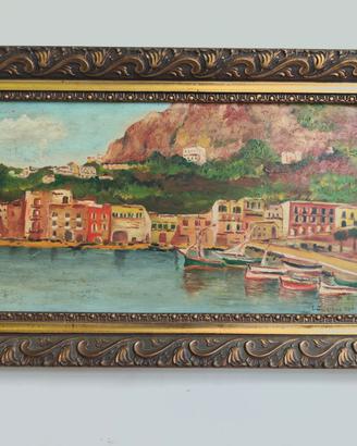 Quadro Antico con cornice  coeva 1930 Capri