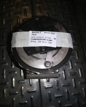Compressore clima MAZDA 2 1399cc TDCI del 2008