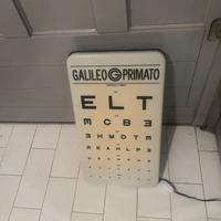 Insegna tabella luminosa vintage galileo primato