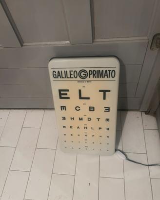 Insegna tabella luminosa vintage galileo primato