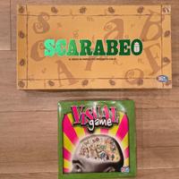 2 giochi da tavolo: Scarabeo e Visual Game