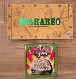2 giochi da tavolo: Scarabeo e Visual Game