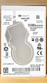 Hard Disk Interno 2,5  Seagate 2TB ST2000LM007