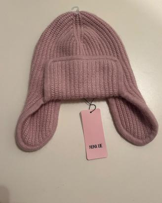Cappello Nuna Lie con paraorecchie rosa