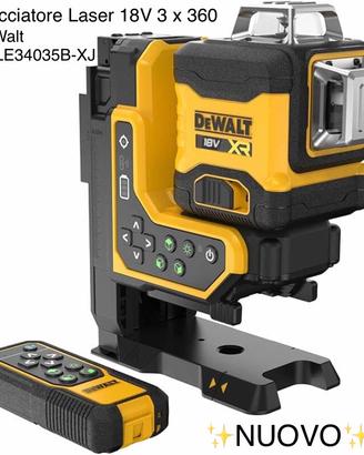Tracciatore laser 18V XR 3 x 360° DeWalt - NUOVO